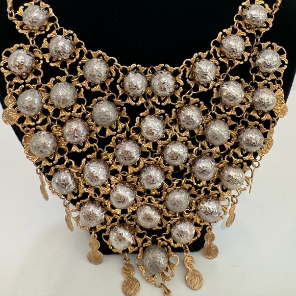 Vintage Statement Necklace and Earring Set - Picture 2 of 3